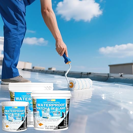 Waterproof Sealant, Liquid Transparent Waterproof Coating Repairing Anti-Leakage Agent, Invisible Water Proof Adhesive Indoor and Outdoor Water-Based Waterproofing Glue 4L