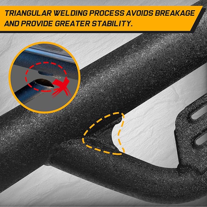 Drop Down Style Running Boards Compatible with 2007-2018 Wrangler Jk Jku Unlimited 4 Doors,Dual-Stage Textured Black Powder,3 Inch Step Bars Side Step, Wrangler Running Boards 4 Door