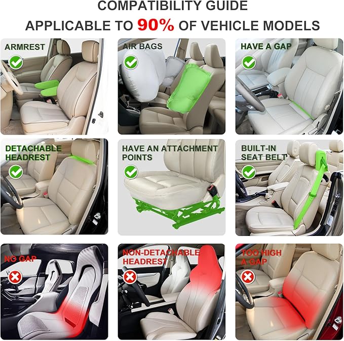 Linen Car Seat Covers Front Seat Covers Breathable Cloth Fabric Car Seat Protector - Universal Fit for Cars, Vans, SUVs, Trucks - 2 Units - Gray