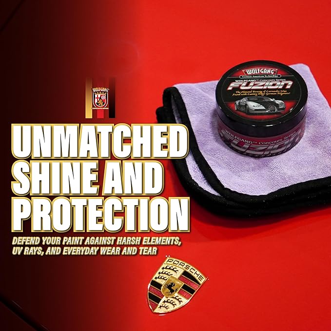 Wolfgang Füzion Carnauba Polymer Estate Wax | Easy Application Car Wax for Superior Shine | Ideal for Paint Protection | 3 oz Mini | WG-9901 | 3 oz