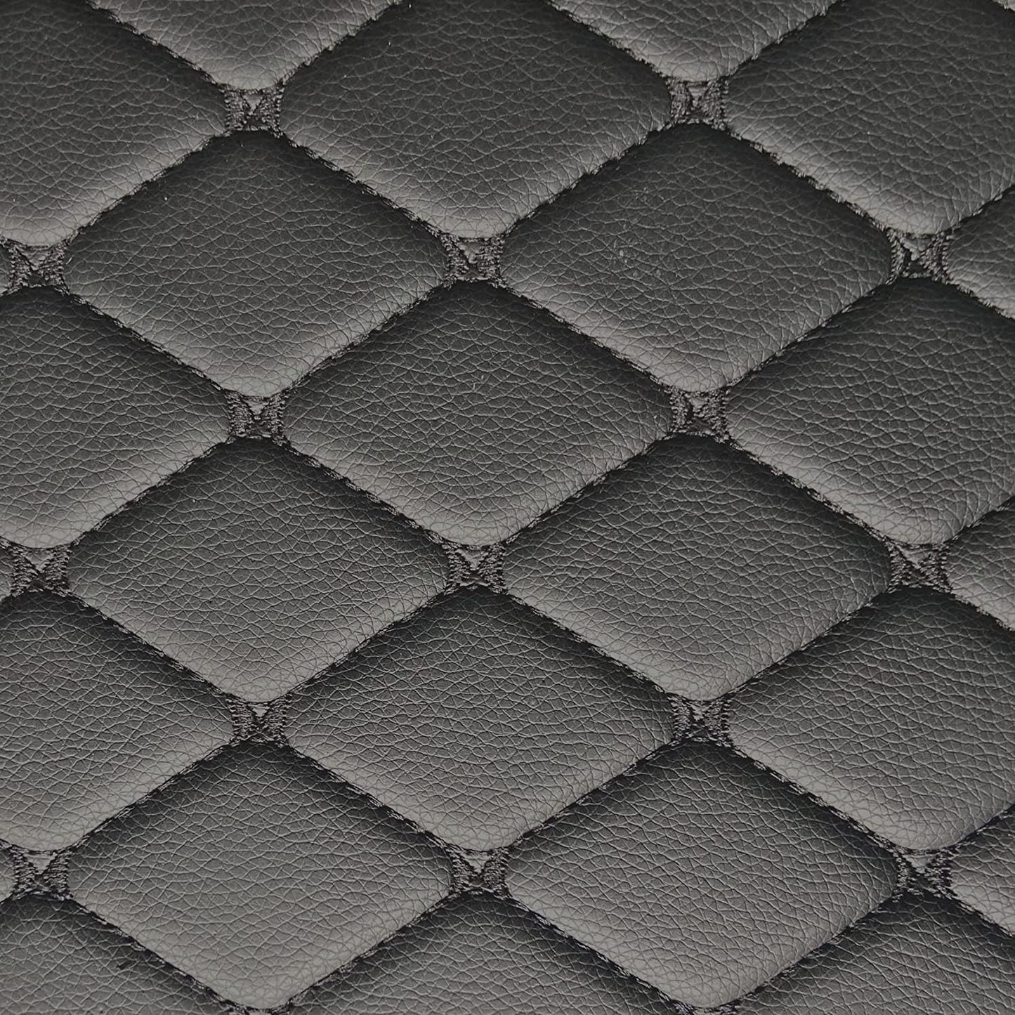 Custom All-Weather Protection Luxury Leather Floor Mats for Cars SUVs Trucks According Anti-Slip Leather Floor mats ﻿ (Black)