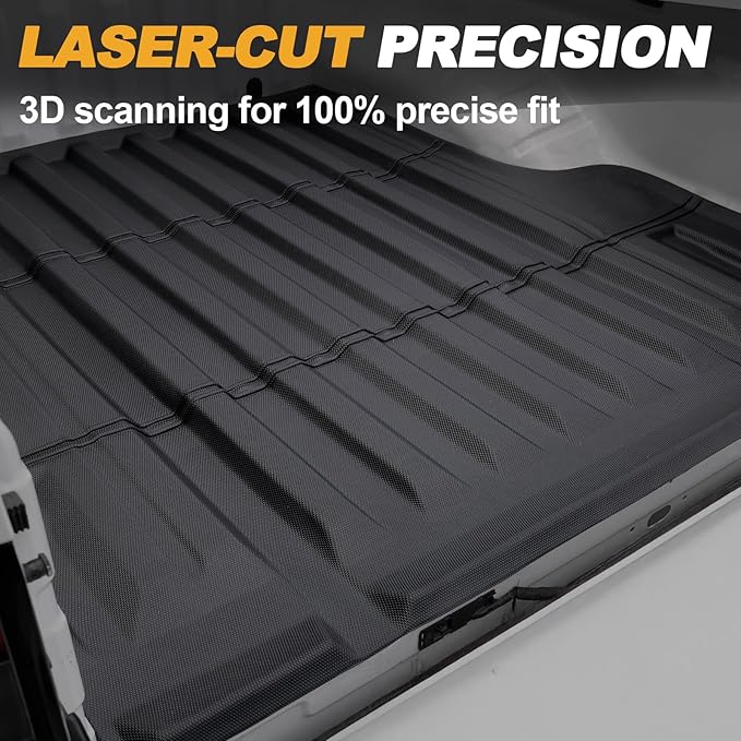 Bed Mat for Nissan Frontier 2022-2026, All Weather Truck Bed Liner for 2026 2025 Nissan Frontier Accessories, 5FT TPE Cargo Liner Truck Mat