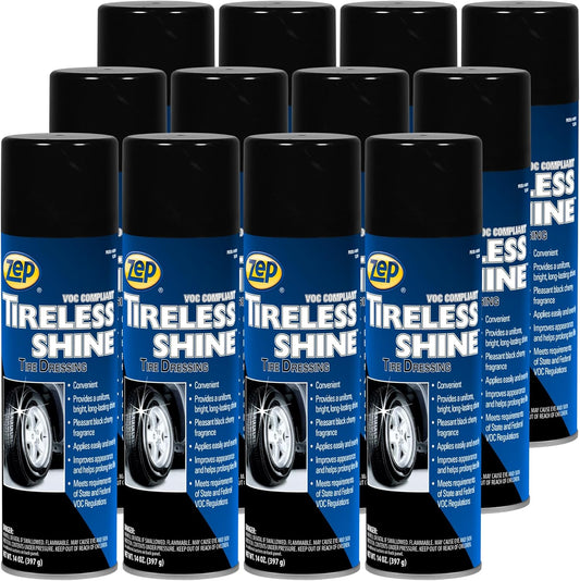 Zep Tireless Shine Tire Dressing - 14 OZ (Case of 12) - 1801