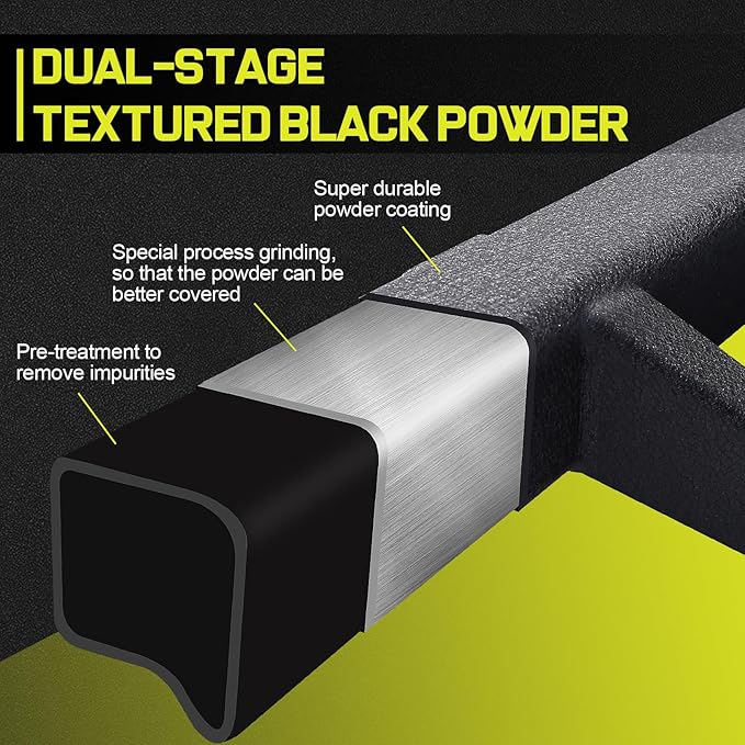 BINARY STAR Running Boards Compatible with 2007-2018 Chevy Silverado/GMC Sierra 1500 Crew Cab, 07-19 Silverado/Sierra 2500HD 3500HD. Drop Down Silverado Side Steps Step Bars Nerf Bars Carbon Steel.