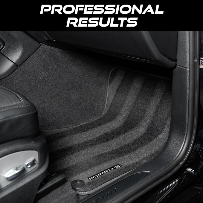 Viking Carpet Cleaning and Scrub Brush for Floor Mats, Cleaning Brush for Car Interior and Home, Black and Blue, 8.3 inch x 2.5 Inch