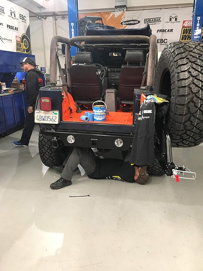 Durabak-18 Textured Truck Bed Liner Gallon KIT - Roll On Coating | DIY Custom Coat for Bedliner and Undercoating, Auto Body, Automotive Rust Proofing, Boat Repair (Gallon, Orange)