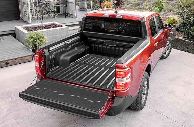 Maverick Truck Bed Mat and Tailgate Liner Compatible with 2022 2023 2024 2025 Ford Maverick - Custom Fit Cargo Mat for Ford Maverick 2024 2025 XL XLT Lariat and Maverick Hybrid All Weather Trunk Mat