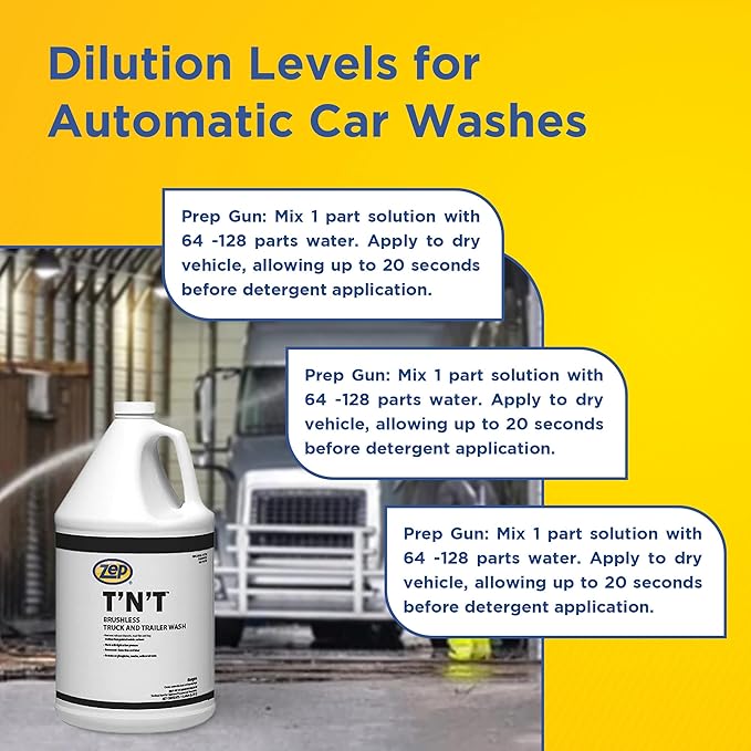 Zep T'N'T Truck and Trailer Wash - 1 Gallon (Case of 4) - 37624