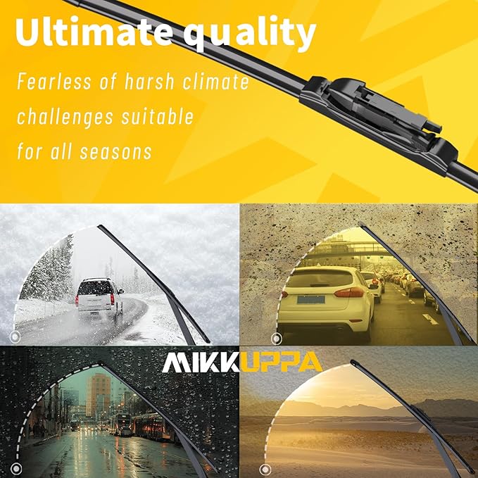MIKKUPPA 24"+21" Windshield Wipers - Replacement for 2012-2017 Chevrolet Traverse All Season Wiper Blades, Pack of 2
