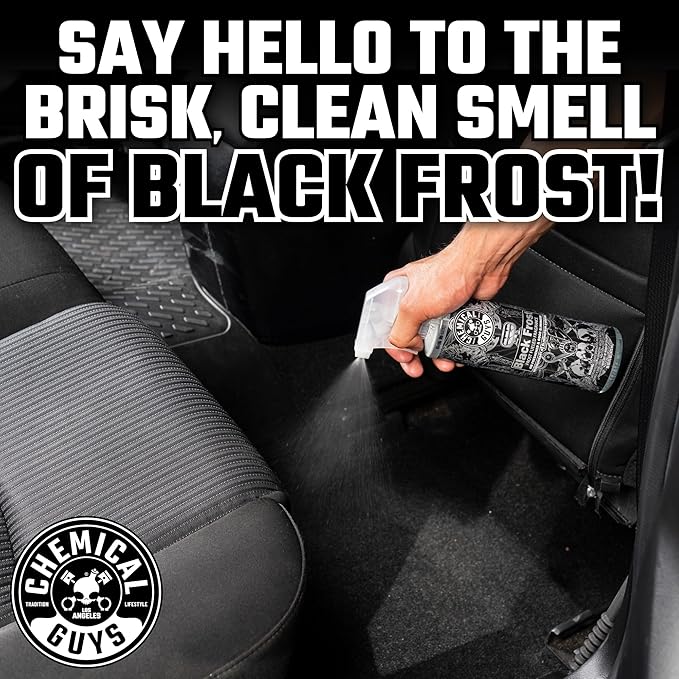 Chemical Guys New Car Smell Premium Air Freshener & Odor Eliminator - Fresh Interior Scent Spray for Cars, Trucks, SUVs, RVs, and Motorcycles - Use in Home, Office, or Garage, 16 oz Bottle
