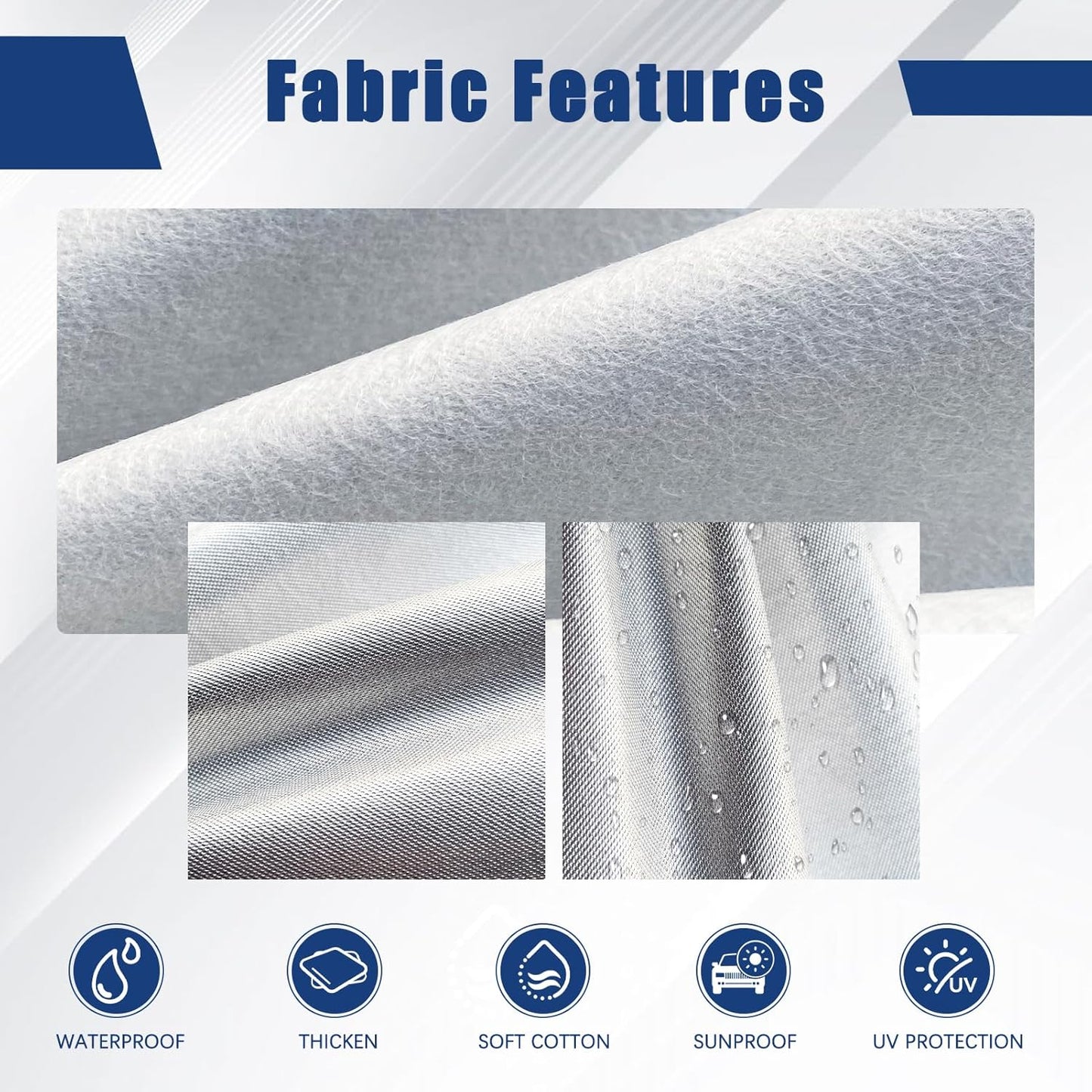 Kayme 6 Layers SUV Car Cover Custom Fit for Mazda CX-30/CX-3/CX 30/CX 3 (2019-2025) Waterproof All Weather for Automobiles, Outdoor Full Cover Rain Sun UV Protection.Silver