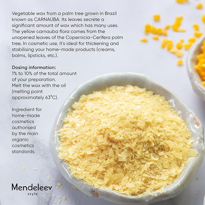 17 Oz Carnauba Wax Flakes Pure Carnauba Wax Bulk for Wood Polishing