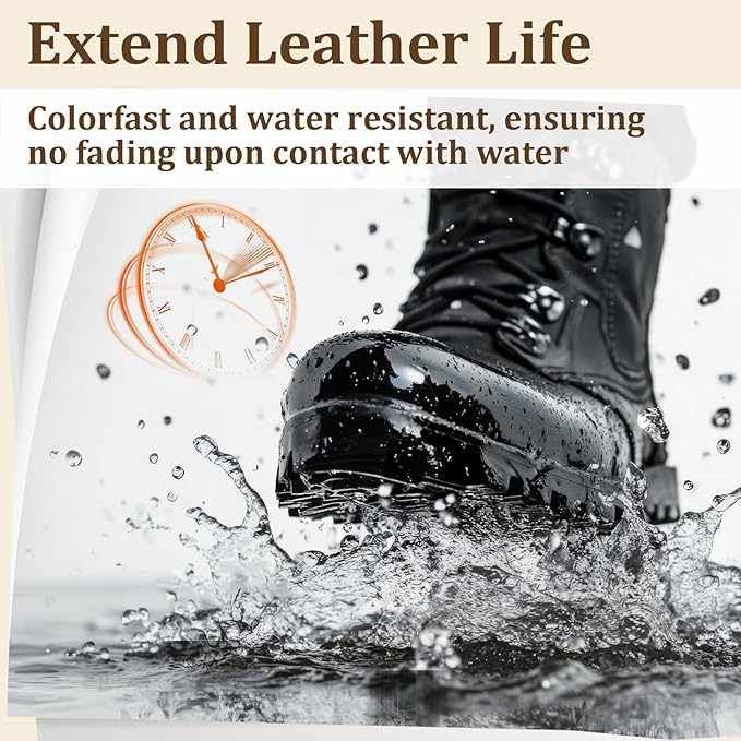 2025 New Advanced Leather Recoloring Balm,Black Leather Repair Kit for Furniture,Leather Dye Filler,Couch Paint and Repair,Leather Color Restorer for Couches,Leather Scratch Remover for Car Interior