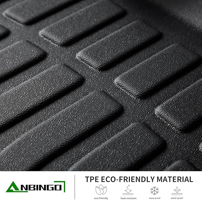 ANBINGO®Fit for Toyota 4Runner Floor Mats 2025 2026 5 Seats (No Hybrid) & Cargo Liner & SeatBack All Weather Mats for Toyota 4Runner TPE Car Mat Rugs for 4Runner Trunk Carpet for 4Runner Accessories