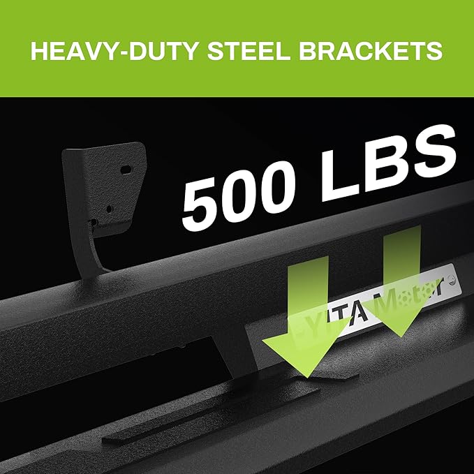 Running Boards Compatible with 2009-2018 Dodge Ram 1500 Crew Cab, 2019-2024 1500 Classic, 2010-2025 2500/3500, Drop Side Steps Carbon Steel Nerf Bars (Excl. New Body Style)