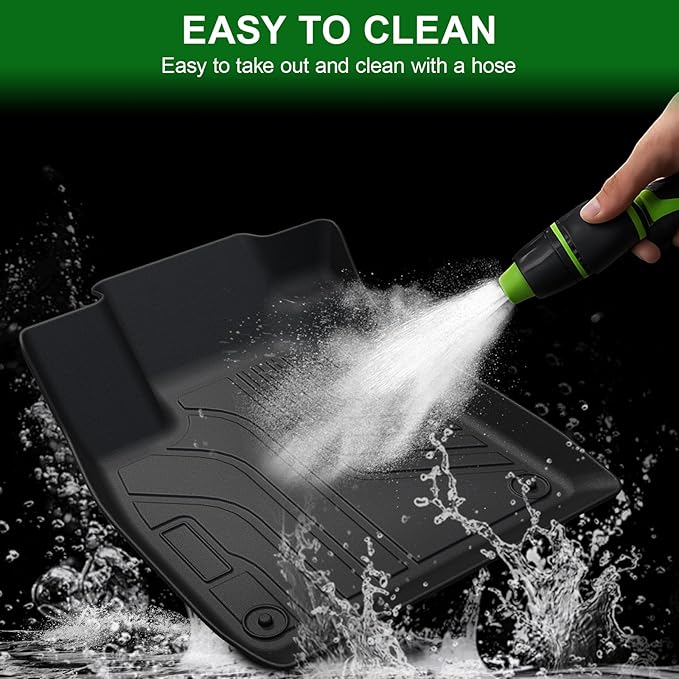 Floor Mats for 2023-2025 2026 Honda Accord (Include Hybrid), TPE All Weather Protection Front Rear 2 Row Interior Car Floor Liners Door Sill Guards for Honda Accord Hybrid Accessories