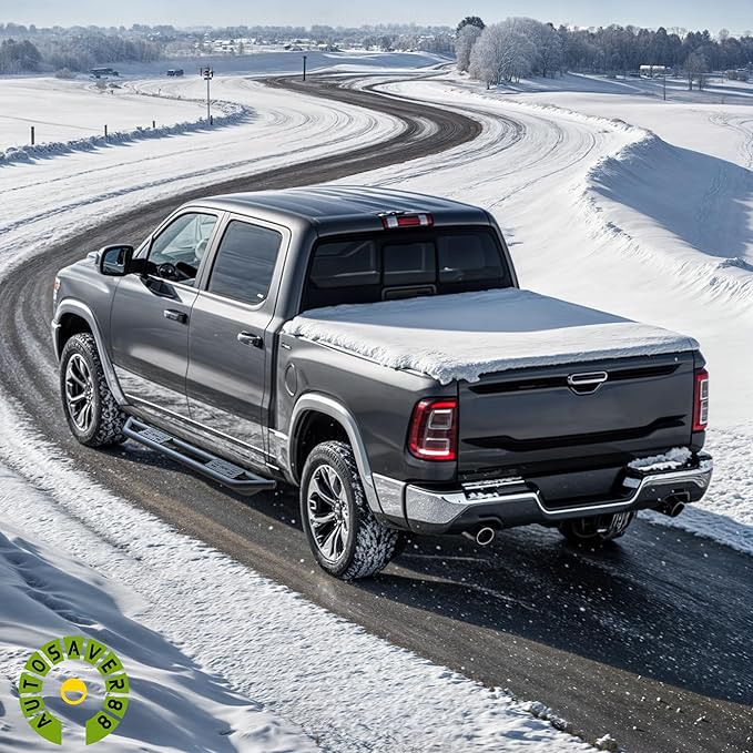 AUTOSAVER88 6.5'' Running Boards Compatible with 2009-2018 Dodge Ram 1500 Crew Cab, 2019-2024 1500 Classic, 2010-2025 Ram 2500/3500, Textured Black Side Step Rails Tube Nerf Bars