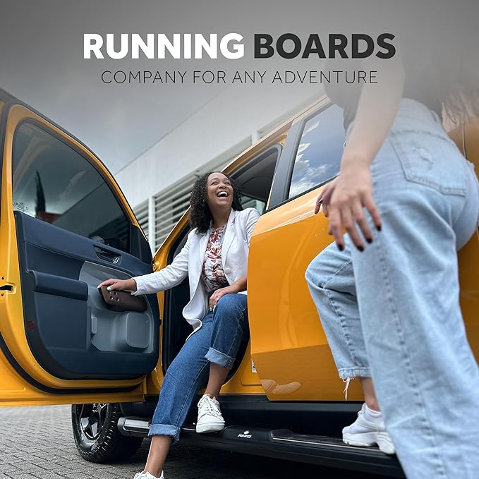 KEKO - Running Boards Compatible with Maverick 2022-2024 - Truck Side Steps, Nerf Bars for Trucks - Anti-Slip Stepping Plates, Easy Install, Truck Accessories - 6005 T6 Aluminum & Alloy Steel