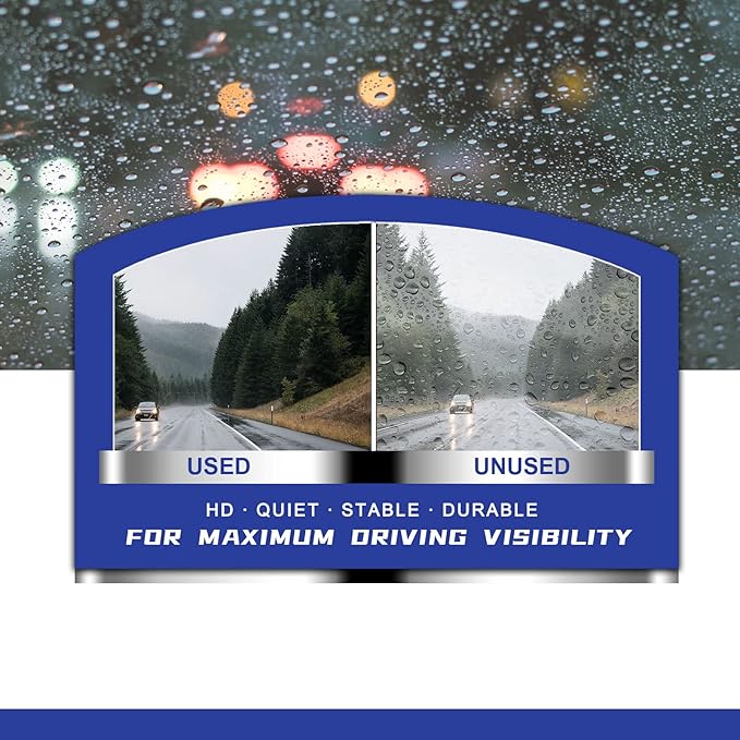 OEM QUALITY 26" + 20" Premium All-Seasons Stable And Quiet Windshield Wiper Blades(Set of 2)