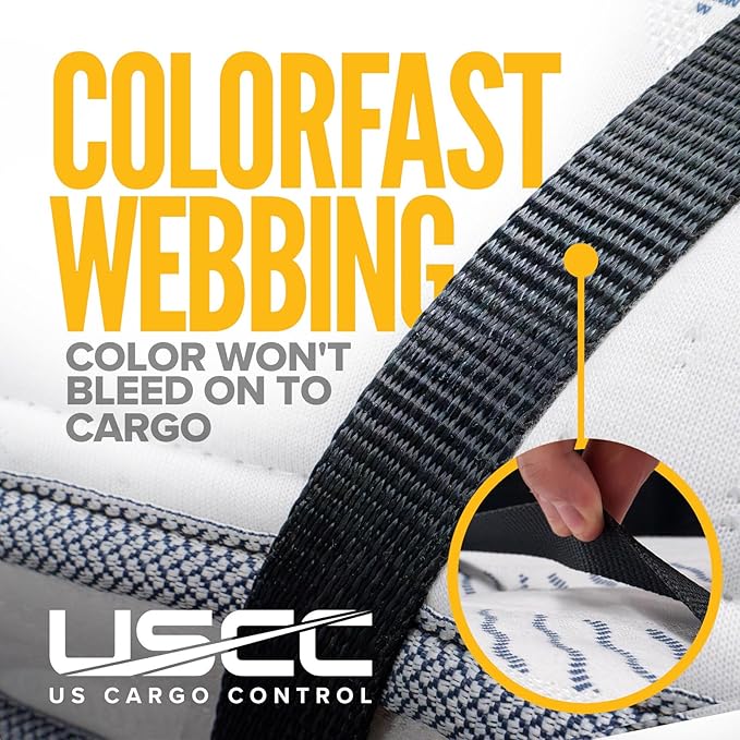 US Cargo Control Stainless Steel Ratchet Straps with Double Wire Hooks (4-Pack), 1" x 10', 1,500 LBS Break Strength, Marine Tie Down Straps for Boats, ATVs, Camping, Snow, Saltwater Applications