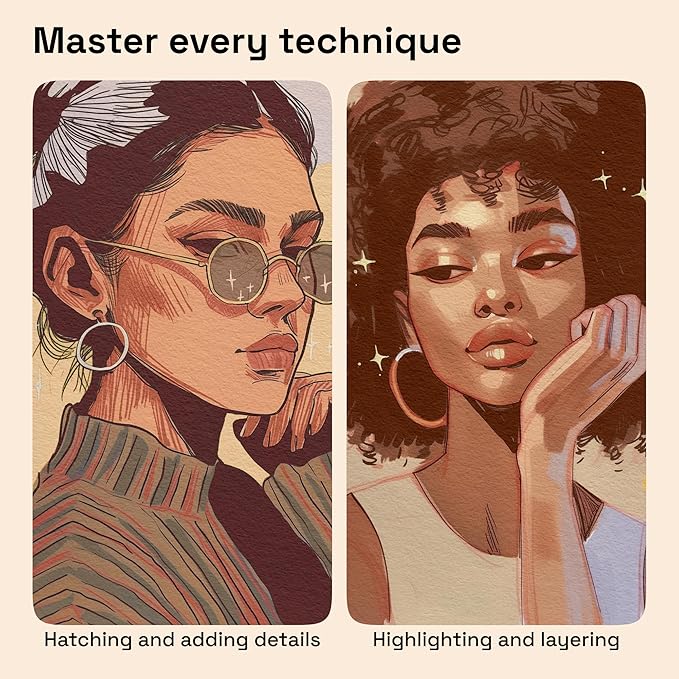 ARTISTRO 12 Skin Tones Paint Markers for Glass, Rock Painting, Ceramic, Wood, Fabric, Scrapbooking, DIY Craft Making, Coloring - Acrylic Paint Pens in Soft Pastel Colors Extra-Fine Tip 0.7mm