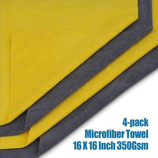 Complete Clay Bar and Luber Kit for Auto Detailing - 4 Pack (4x100g) Clay Bars for Car Detailing + 16.9 fl. oz Lubricant Spray + 4 Pack Microfiber Cleansing Towel