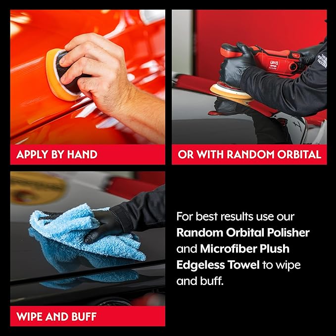 Griot’s Garage Ceramic All-In-One Wax for Car Waxing, Trucks, and RVs, Ideal for Defect Removal and Paint Protection, 16 Oz, 10895