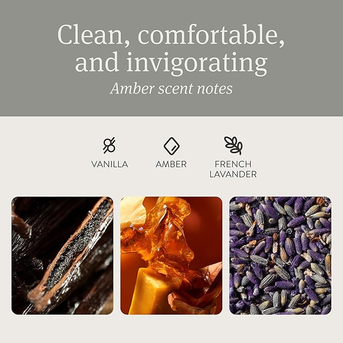 Drift Car Air Freshener - Stone Air Freshener Car Odor Eliminator - Long Lasting Scent - Auto Accessories - Metal Clip - Essential Oils - Clean Ingredients - Amber Scent Starter Kit