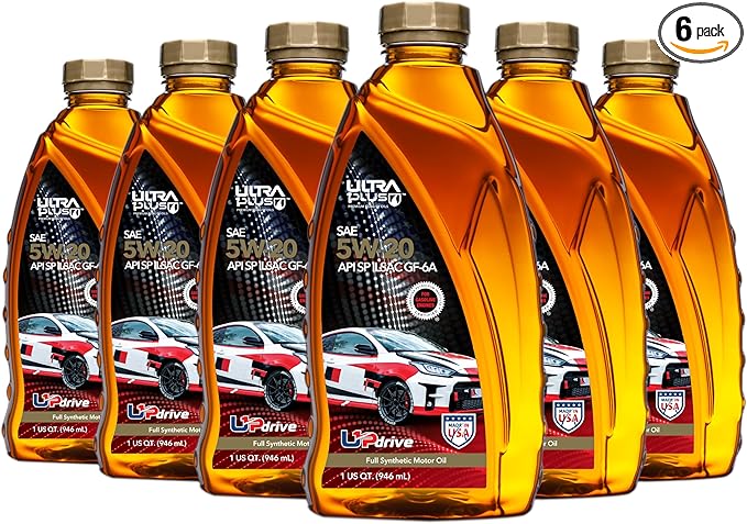ULTRA 1PLUS SAE 5W-20 Full Synthetic Motor Oil API SP ILSAC GF-6A - 5W20 motor oil, 6 Quarts