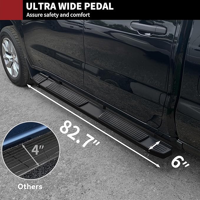 YITAMOTOR Running Boards Compatible with 2019-2025 Dodge Ram 1500 Crew Cab New Body Style Nerf Bars Side Step (Exclude 1500 Classic)