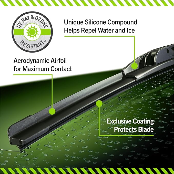 TRICO Silicone Ceramic™ (90-2620) 26 & 20 Inch Pack of 2 Automotive Replacement Windshield Wiper Blades For my Car, Ceramic Coated Silicone Super Premium Beam Blade for Select Vehicle Models