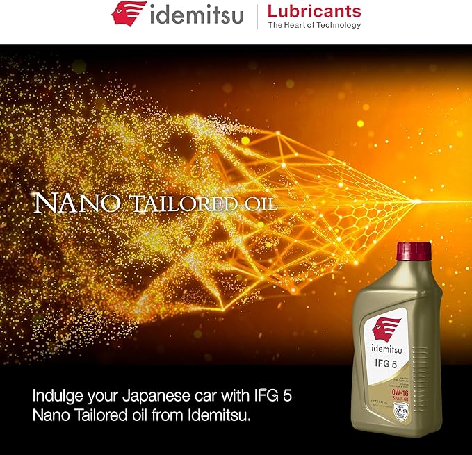 Idemitsu IFG 5 0W-16 Motor Oil Full Synthetic- 1 Quart, Case of 12 | SP/GF-6A Certified Engine Oil for TGDI & PFI Engines | Engineered for Superior Efficiency and Protection