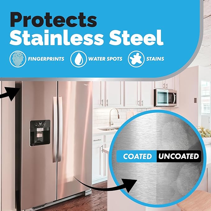 [12 Oz] Home Ceramic Coating Spray Kit - Shine, Seal & Protect Kitchen & Bath Surfaces - High Shine - Repels Stains & Grime Effortlessly - Use on Stainless Steel, Sinks, Countertops, Glass & More