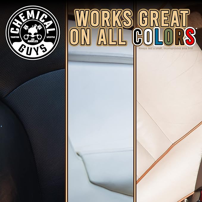 Chemical Guys Leather Cleaner, Colorless and Odorless for Car Interiors, Furniture, Boots, and More (Works on Natural, Synthetic, Pleather, Faux Leather and More), 32 fl oz - SPI_208_32