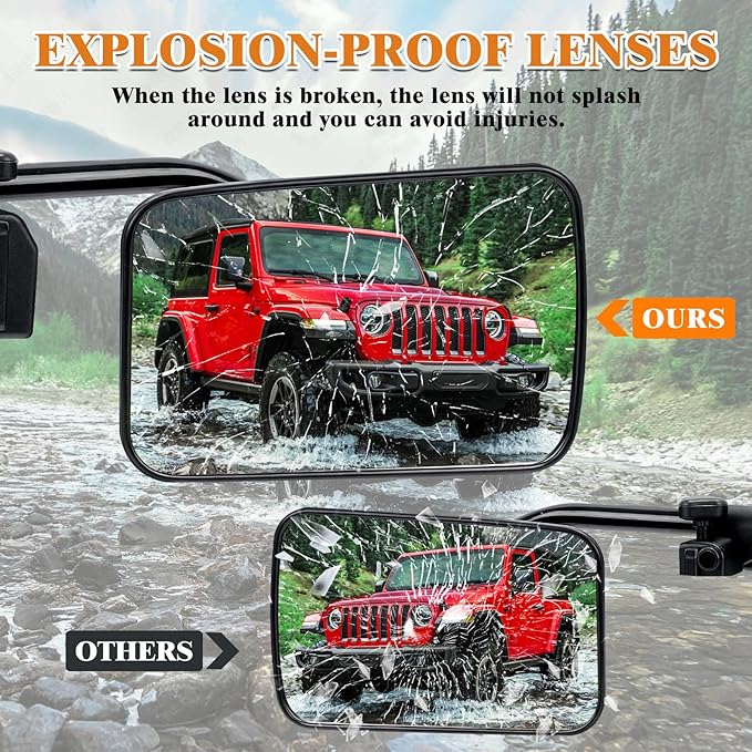 Clamp On Universal Mirror Extenders - Towing Mirror For Truck Vehicle Car Trailer Accessories, Type 3