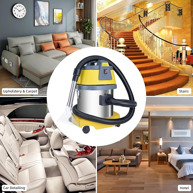 Shop Vac Extractor Attachment Vacuum Extractor Tool for Carpet Upholstery Car Detailing Wet Dry Carpet Extractor Wand Large