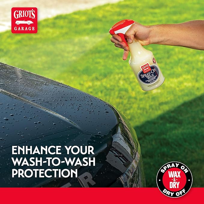 Griot’s Garage Spray-On Wax for Car Detailing, Auto Paint Protection and Enhancement, Carnauba Gloss for Trucks, SUVS, RVs, and More, 11097, One Gallon