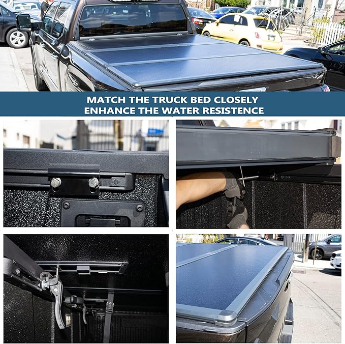 Hard Tri-Fold Truck Bed Tonneau Cover Compatible with 2015-2026 Ford F150 6.5 FT Bed (78")