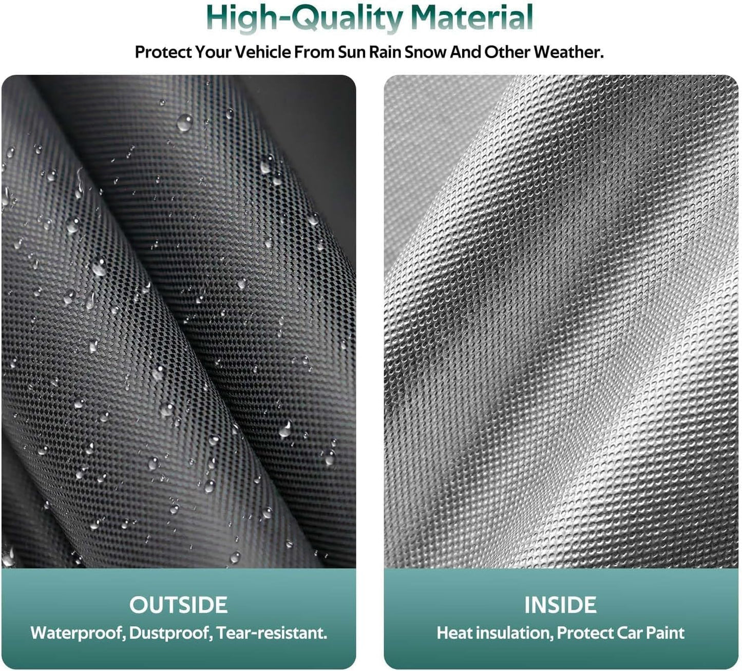 Coupe Car Cover Custom Fit for BMW 3 Series 4 Series M3 320i 325i 328i 330i 335i 340i 430i 440i M4(2005-2025), Waterproof All Weather for Automobiles, Outdoor Full Cover with Windproof Clip Straps.