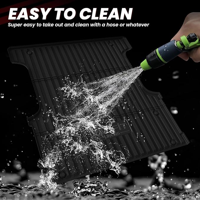 LASFIT Bed Mat for Toyota Tundra 2022-2026 5.5FT/5.5' Truck Bed, All Weather 5.5 FT Bed Liner for Toyota Tundra 2026 2025 2024 2023 2022 Accessories TPE Trunk Mat Cargo Mat (Not Fit Drop-in Liners)