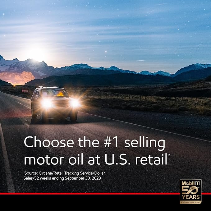 Mobil 1 Advanced Fuel Economy Full Synthetic Motor Oil 0W-16, 5 Quart