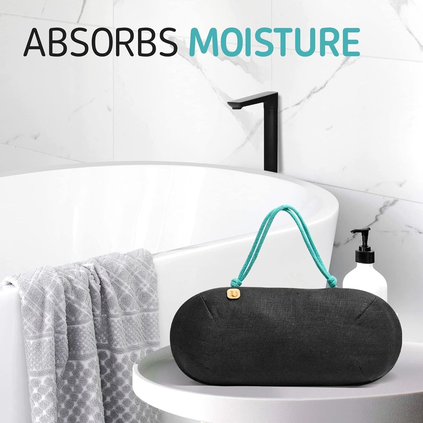 Car Air Freshener - Lasts 365+ Days - No Chemicals - 100% Activated Bamboo Charcoal - No Fragrance Deodorizer, Auto Odor Eliminator - Absorb Smoke Smell [2Pk]