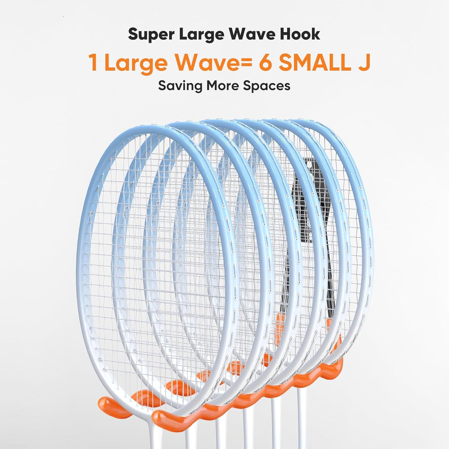 Nacial 26 Pack Garage Hooks Heavy Duty, Utility Steel Garage Storage Hooks with 2 Extension Cord Storage Straps, Utility Garage Wall Mount Hooks for Hanging Bike, Ladder and Garden Tools, Orange