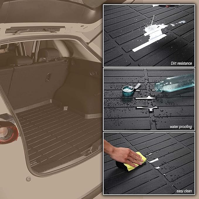 KELCSEECS Floor Mats & Cargo Liner Custom for 2016 2017 2018 2019 2020 2021 2022 Honda HR-V (FWD Model) Car Mats Cargo Mat Trunk Mat Honda HRV All Weather Floor Mats Trunk Liner Accessories