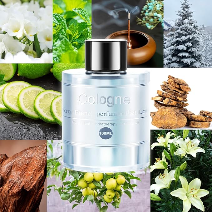 Amor Lyris Car Air Freshener Refill 3.5OZ/100ml Bottle, CO01/Dedicated Perfume Long Lasting Air Fresheners 6 Months, Car Diffuser Essential Oil Made of Natural Plant Extracts, Cologne