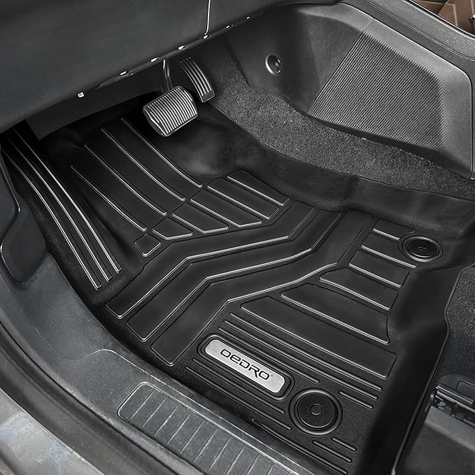 OEDRO Upgraded Floor Mats & Truck Bed Liner Fit for 2022-2025 Ford Maverick Hybrid, All Weather Fit Maverick Car Rubber Mats Includes 1st & 2nd Row and Bed Mat, Black