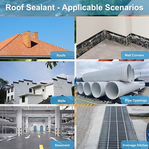 Endhokn Clear Waterproof Sealant - 35 Ounces, Indoor & Outdoor, Bathroom & Roof Coating