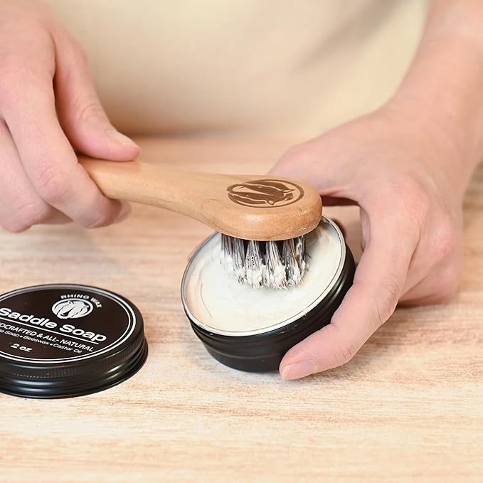 Leather Boot Care Kit - Made in USA (Not China) - Boot Oil, Waterproofer, Cleaning Scrub for Boots (Like Saddle Soap), Brushes and Cloth - Do NOT use Mink Oil (Love animals) - All Natural Ingredients