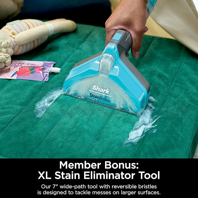 Shark CarpetXpert HairPro with StainStriker Upright Carpet, Area Rug & Upholstery Cleaner, Perfect for Pets & Hair Removal, Carpet Shampooer, 5 Cleaning Tools, Pet Cleaning Solution, Navy, EX304