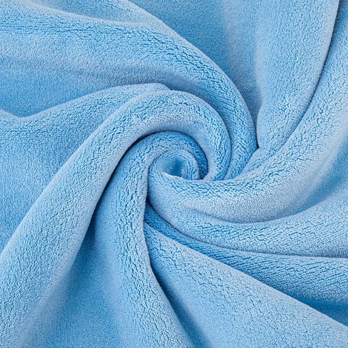 Amazon Basics Microfiber Car Drying Towel, 36"L x 25"W, Blue